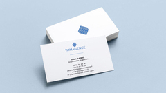 Création de carte de visite pour Immagence (agence immobilière) - Client : Immagence 2019